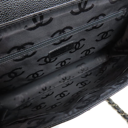 Skin CHANEL Chain tote Bag Grained Calfskin