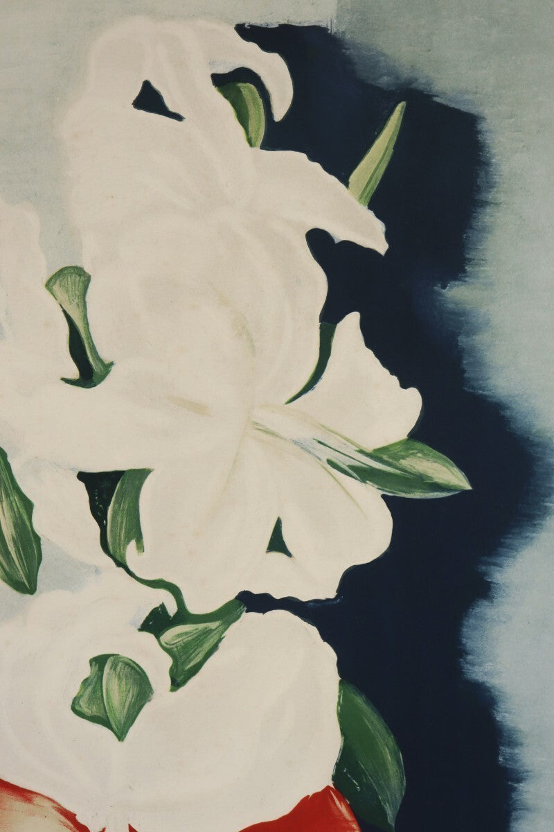 Mois Kisling White Lilies 1952 Limited Lithograph Signed By Jean Kisling Ed