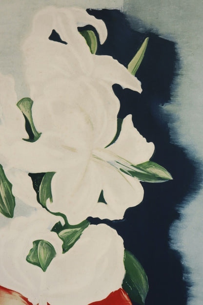 Mois Kisling White Lilies 1952 Limited Lithograph Signed By Jean Kisling Ed