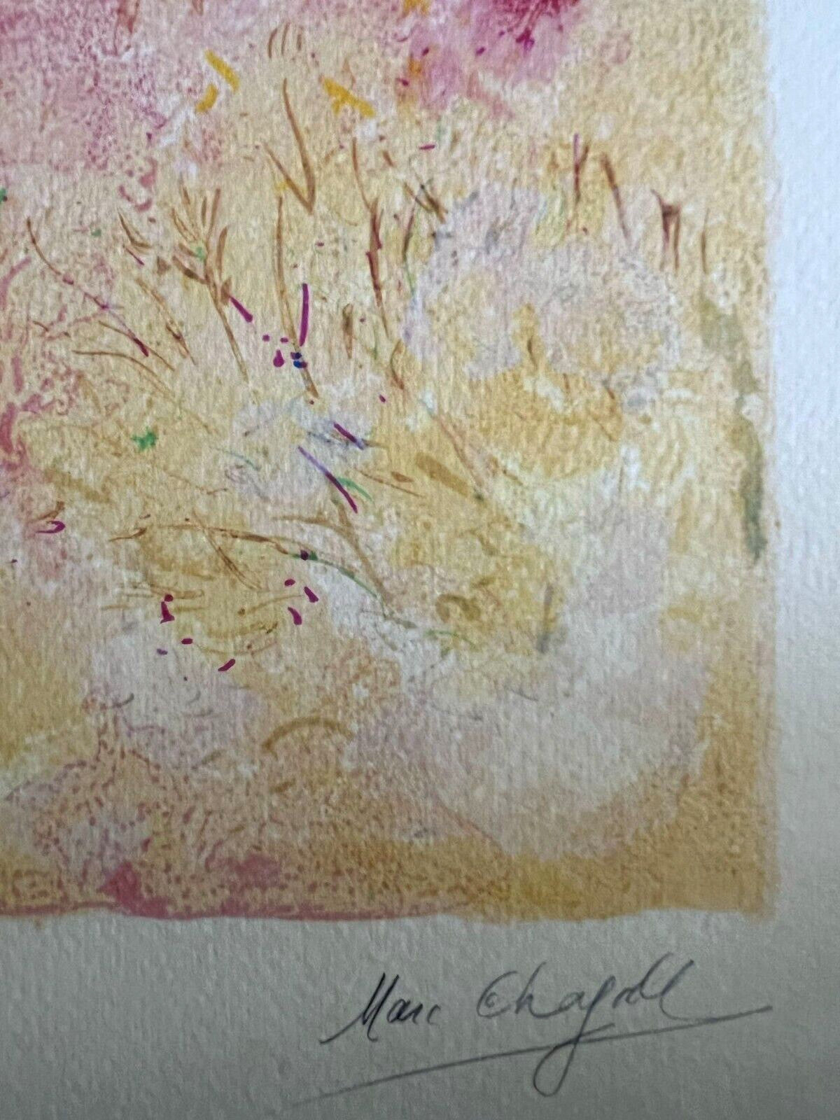 Marc Chagall Lithograph 1978 (Coa Signed) Hand Numbered Crayon Rare