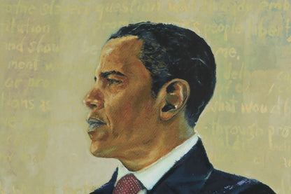 Chaz Guest President Obama Silkscreen Hc 44/50 Signed Contemporary Art Framed