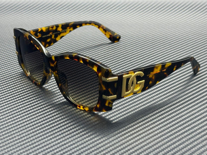 Dolce & Gabbana Dg4501 33302Q Yellow Havana Grey Gradient 54 Mm Sunglasses