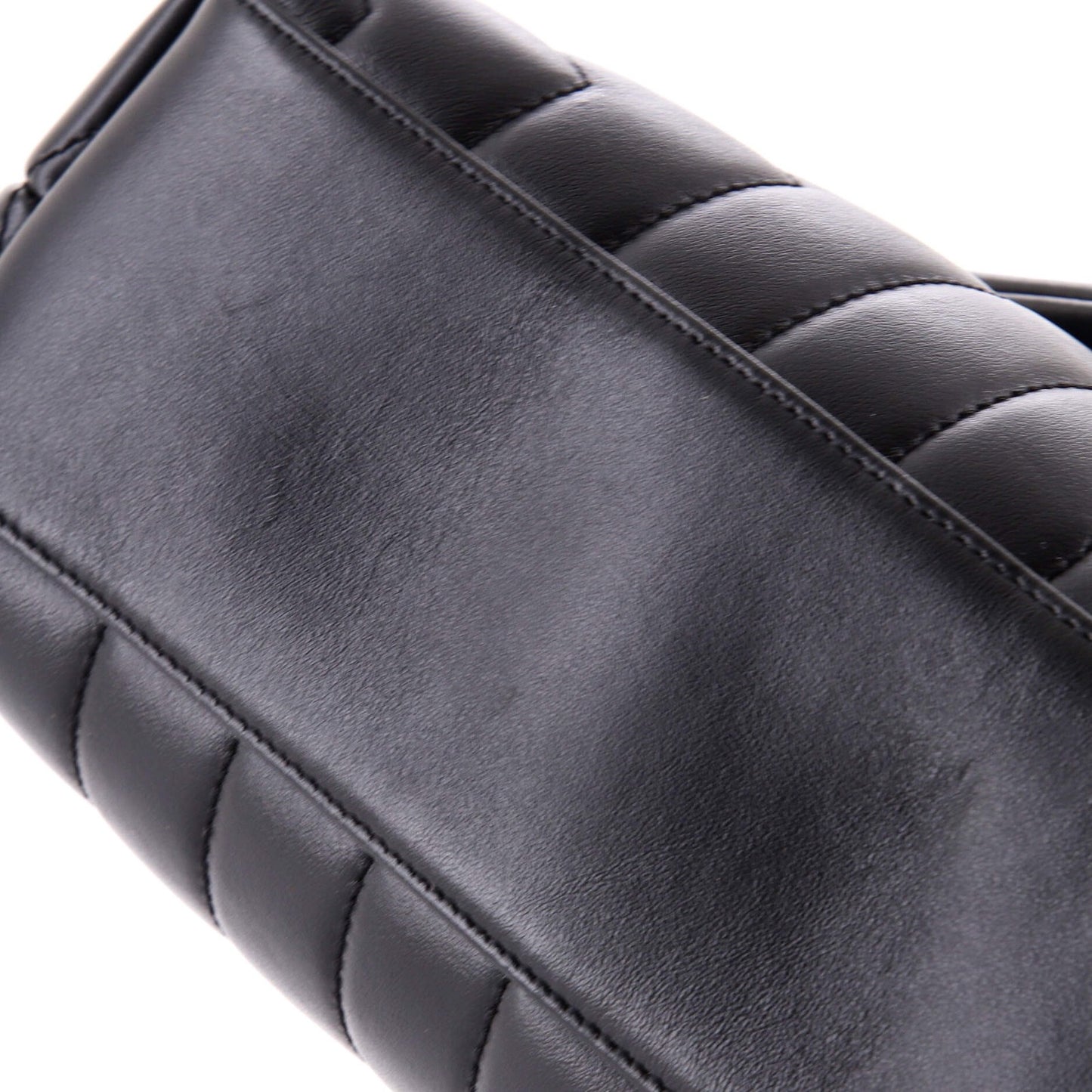 Saint Laurent Loulou Shoulder Bag Matelasse Chevron Leather Small