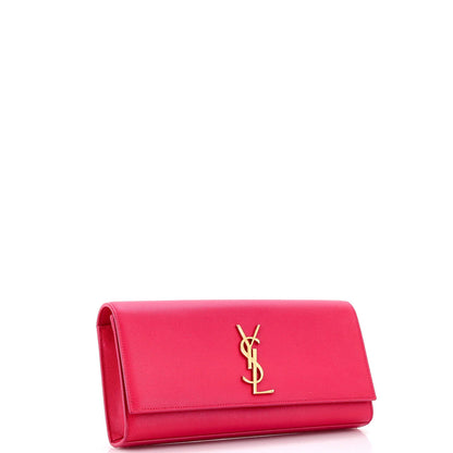 Saint Laurent Classic Monogram Clutch Leather Long