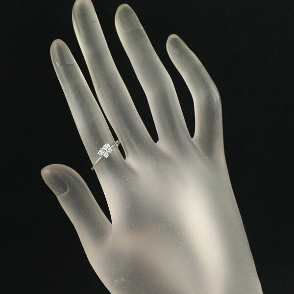 Diamond 0.20Ct Butterfly Ring 18K 750 White Gold