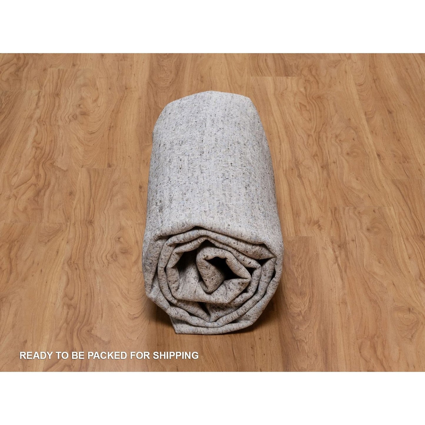 8'X10' Dove Gray Wool Rug Tone On Tone Design Modern Hand Knotted Oriental