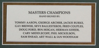 Masters Champions Multi Autographed 14 Cut Cards