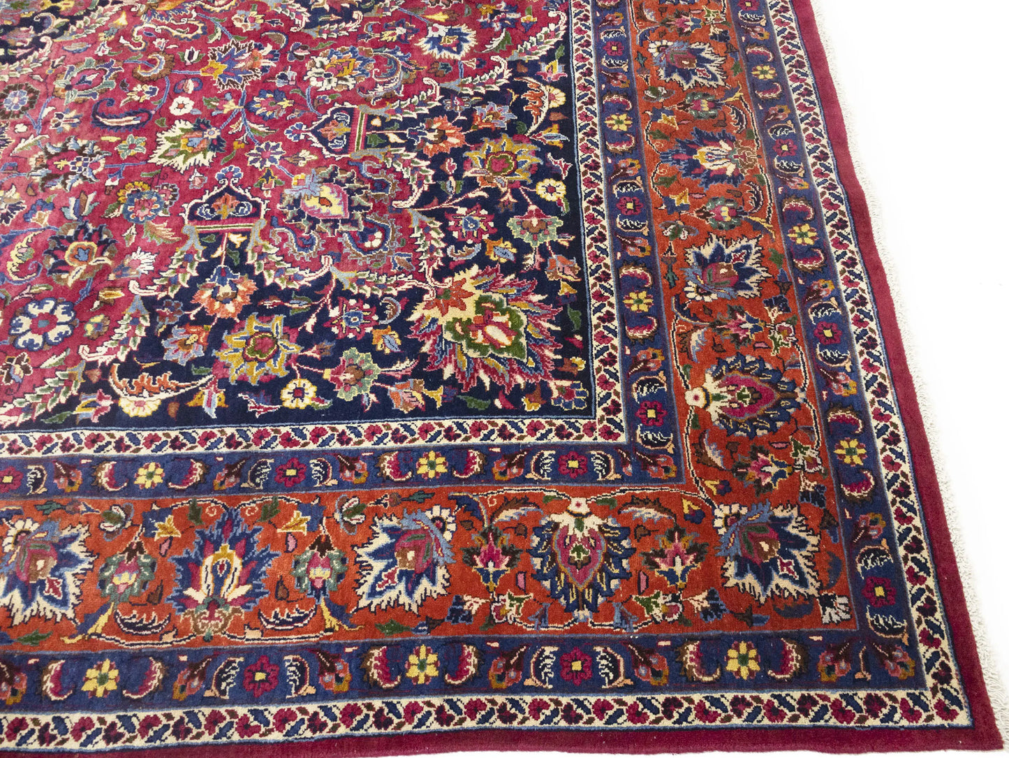 ft Hand-Knotted Signed Traditional Floral Wool Rug Oriental Home Carpet 10X13