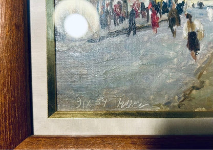 Oil Painting Signed Framed Original Soviet 1951 at Rakov Nikolai Osenev