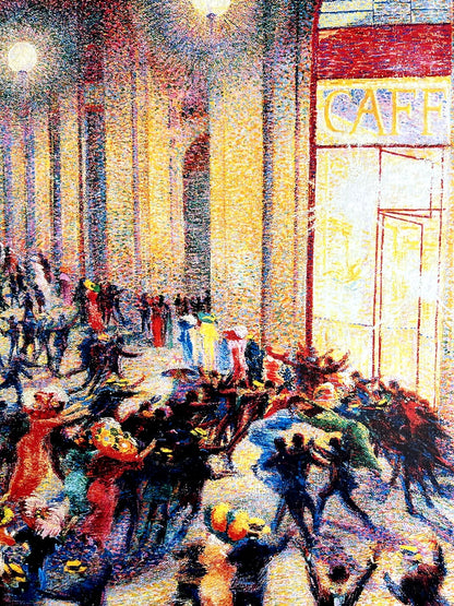 Umberto Boccioni Lithograph Coa Signed In Pen Numbered In Pencil