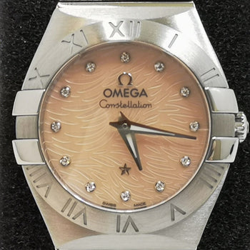 Omega Constellation 123.10.24.60.57.002 Pink Diamond Women'S Watch New In Box