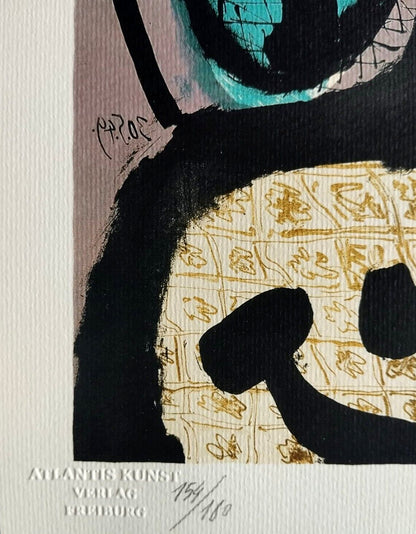 Pablo Picasso Coa Signed In Pen / Numbered In Pencil Crayon Limited Edition