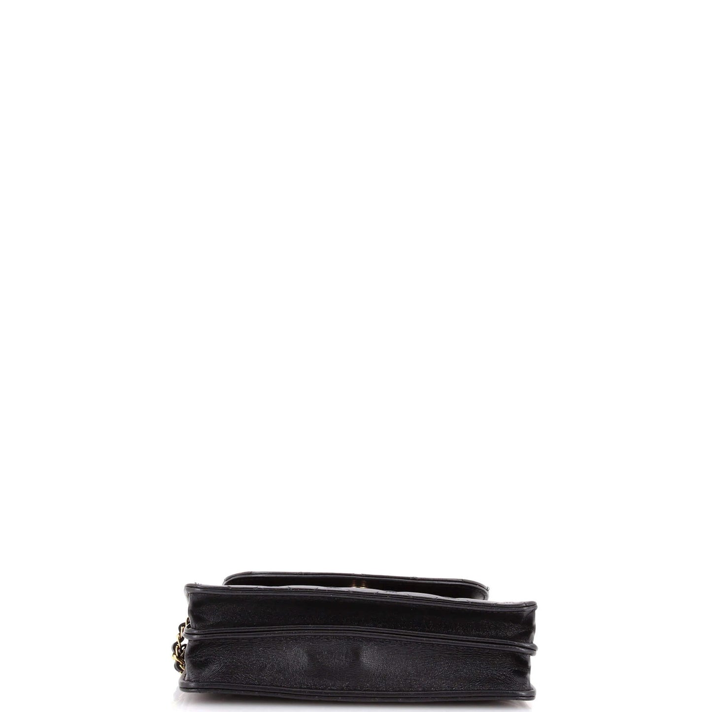 Chanel Cc Accordion Round Flap Phone Holder Quilted Lambskin