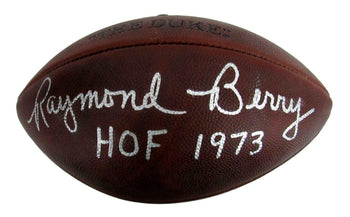 Raymond Berry Signed/Autographed Hof Leather