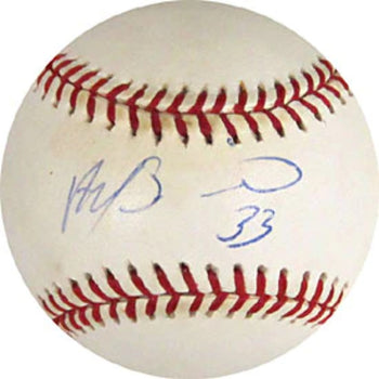 Alfonso Soriano Autographed Official Major League Baseball