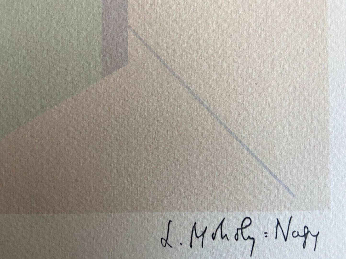Laszlo Moholy-Nagy Lithograph Coa Signed Op Limited Rare
