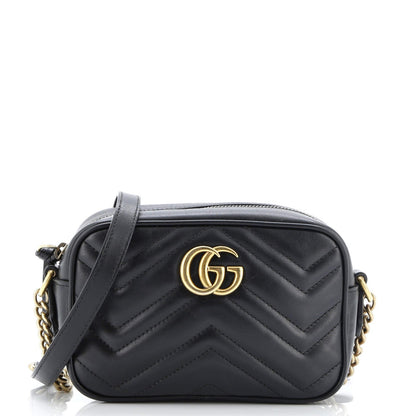 Gucci Gg Marmont Shoulder Bag Matelasse Leather Mini
