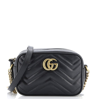 Gucci Gg Marmont Shoulder Bag Matelasse Leather Mini
