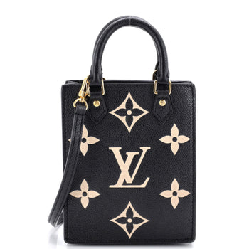 Louis Vuitton Petit Sac Plat Bag Bicolor Monogram Empreinte Giant