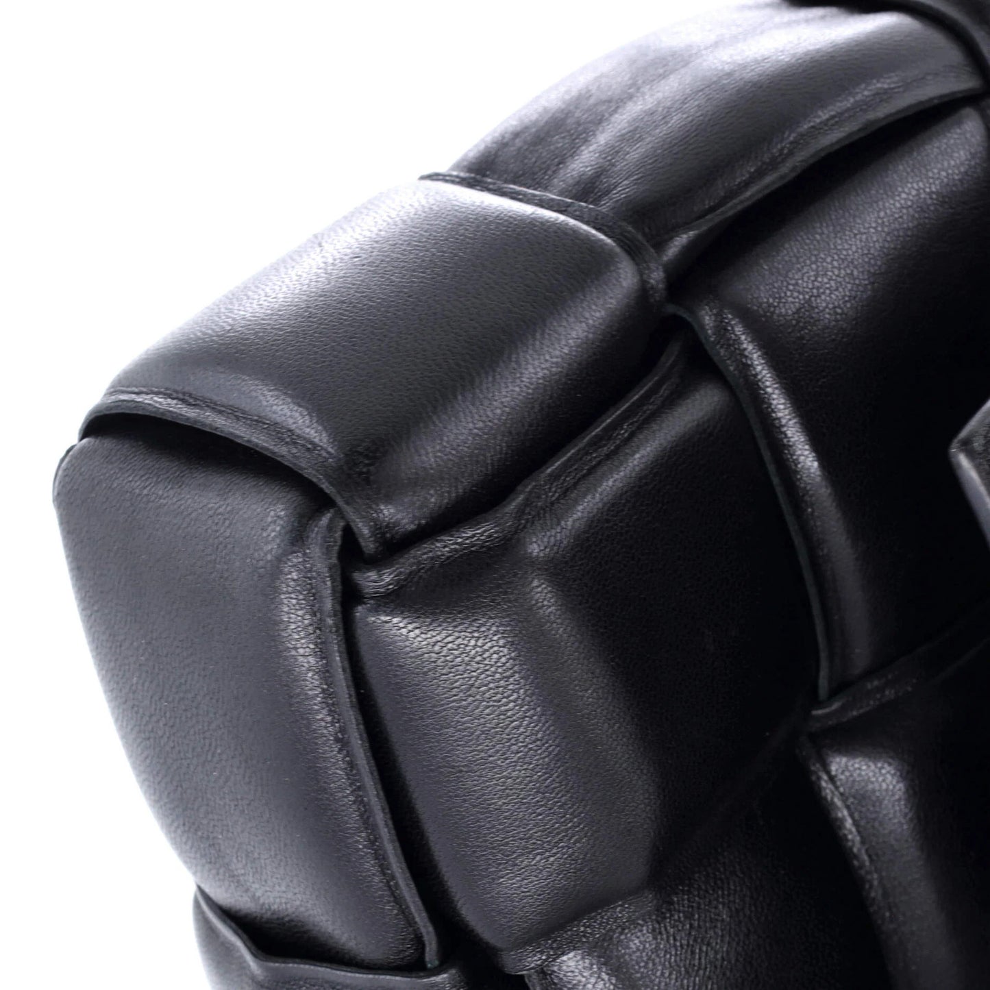 Bottega Veneta Cassette Chain Crossbody Bag Padded Maxi Intrecciato Leather