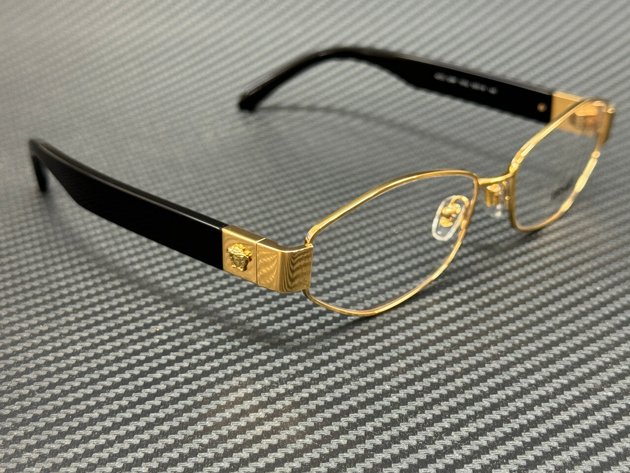 Versace Ve1298 1002 Gold Black Women'S 55 Mm
