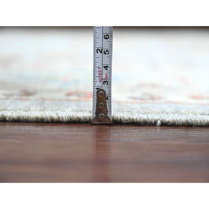 8'X9'8" Gray Ziegler Mahal Revival Hand Knotted Pure Wool Oriental Rug