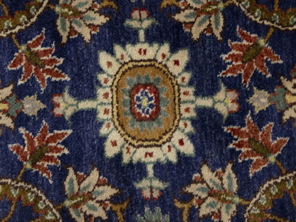 Hand-Knotted Wool Oriental Runner Rug Classic