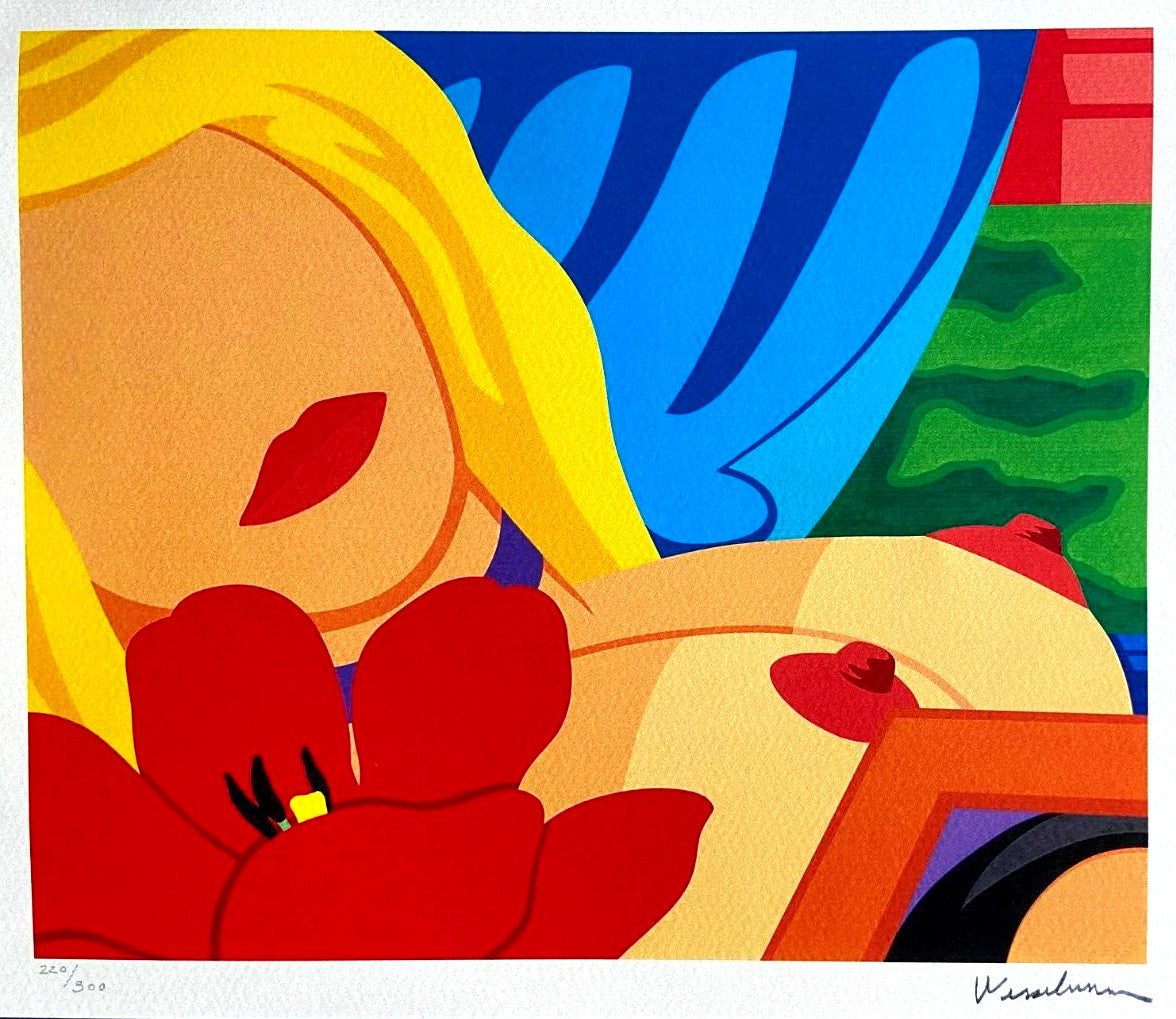 Tom Wesselmann Lithograph Coa Signed Numbered By Hand In Pencil