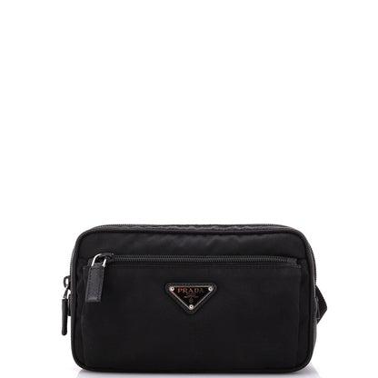 Prada Front Pocket Belt Bag Re-Nylon With Saffiano Leather