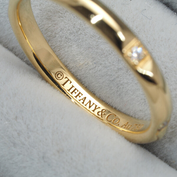 Tiffany&Co. Ring Diamond Tiffany T True 6P Us7 18K 750 Yellow Gold