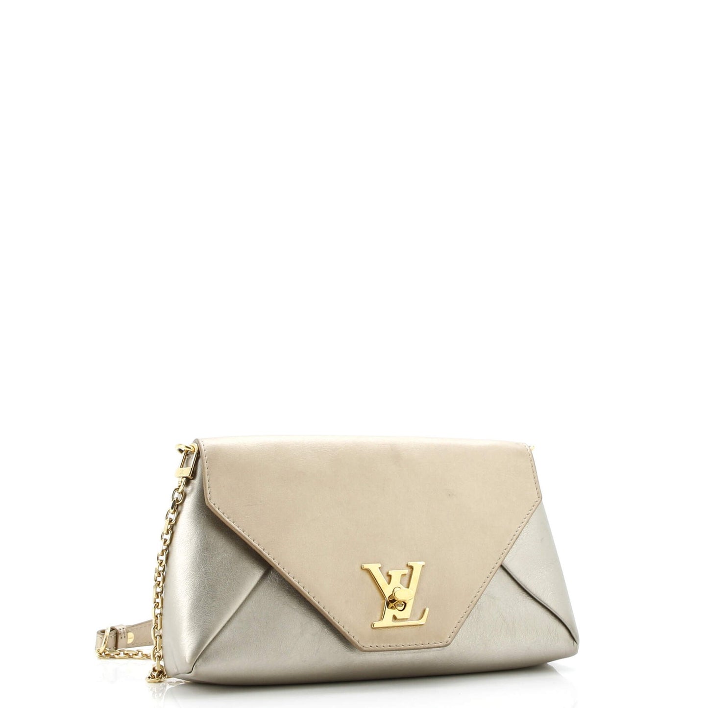 Louis Vuitton Love Note Chain Clutch Leather