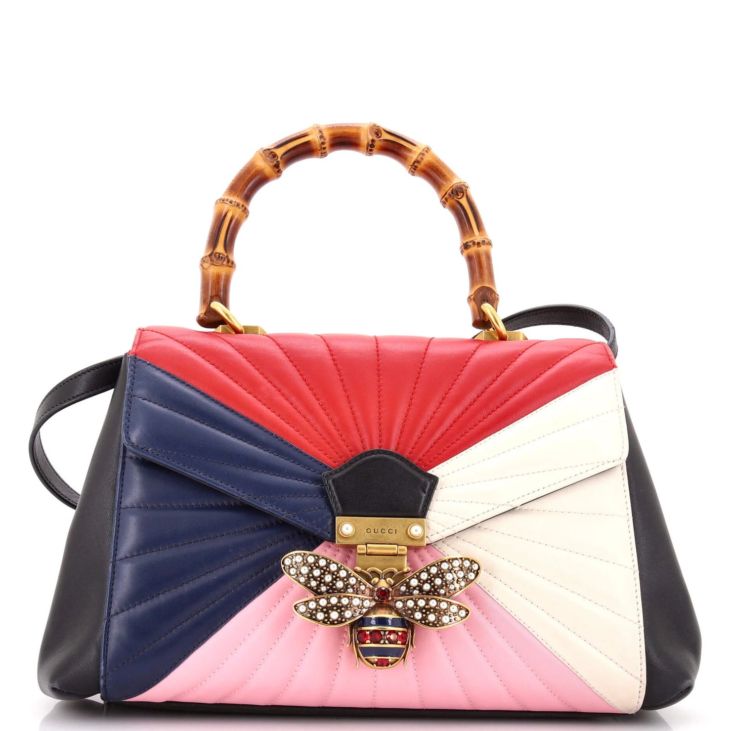 Gucci Sylvie Top Handle Bag Leather Medium