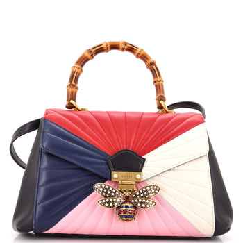 Gucci Sylvie Top Handle Bag Leather Medium