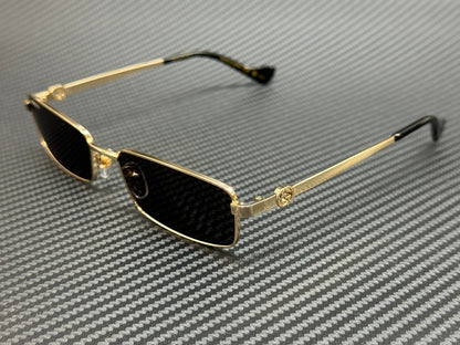 Gucci Gg1600S 001 Gold Grey Unisex Large 56 Mm Sunglasses