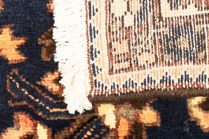 Handmade Vintage Floral Wool Oriental Rug Living