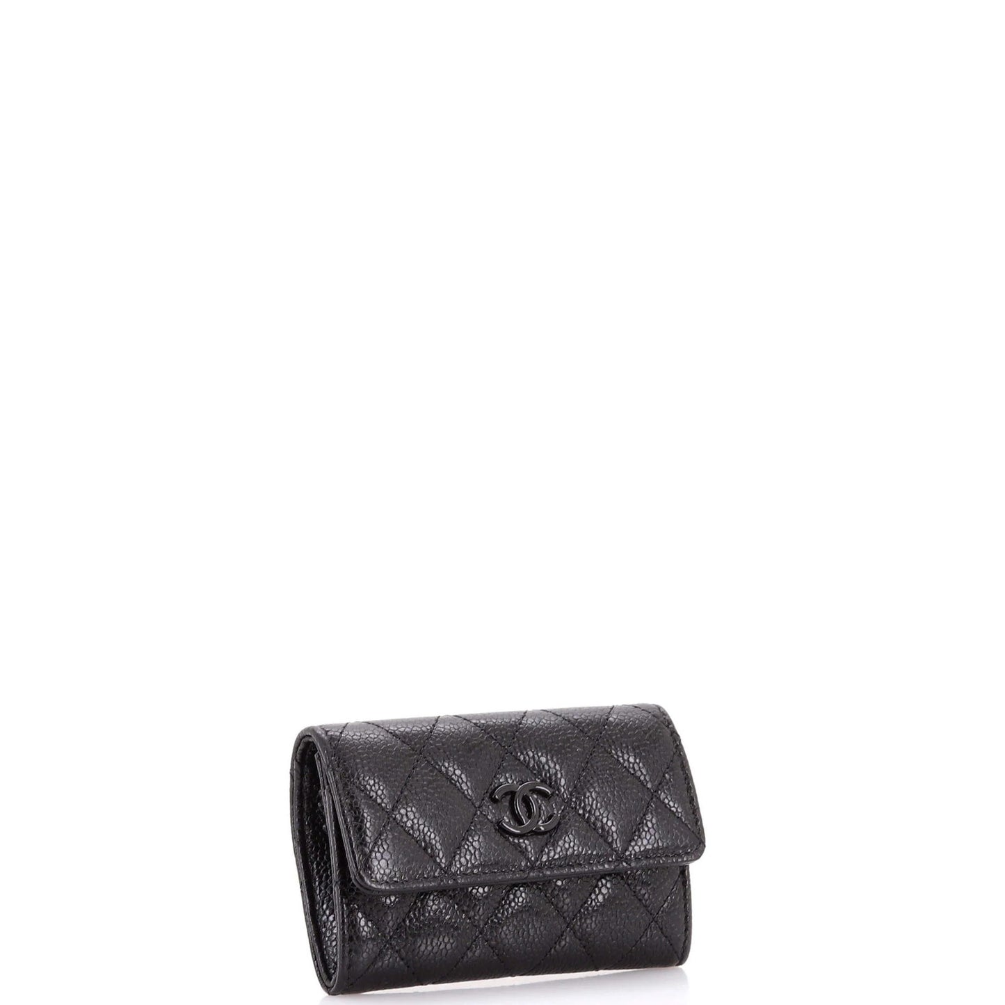 Caviar Chanel Incognito Flap Card Case Quilted