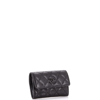 Caviar Chanel Incognito Flap Card Case Quilted