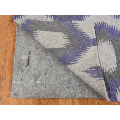 8'10''X12'2'' Beige Flat Weave Durie Kilim Reversible Wool Hand Woven Rug