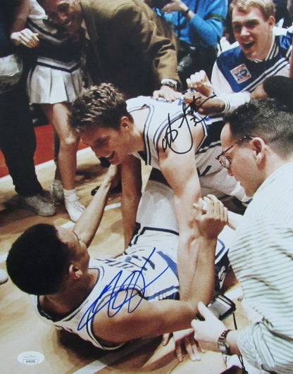 Christian Laettner/Thomas Hill Dual-Autographed 11X14 Photo Duke Jsa