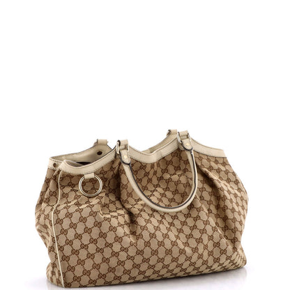 Gucci Sukey Tote Gg Canvas Medium