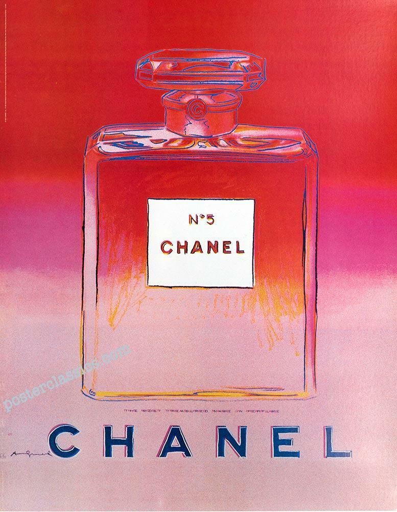 Andy Warhol Chanel  N5 Original Set Of 4 Posters 22 X 29 Inches Each