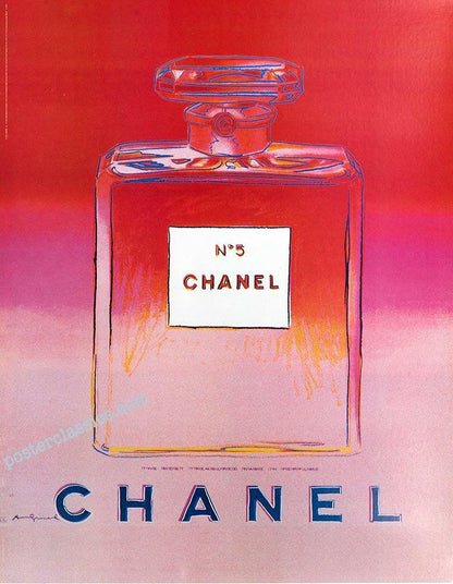 Andy Warhol Chanel  N5 Original Set Of 4 Posters 22 X 29 Inches Each