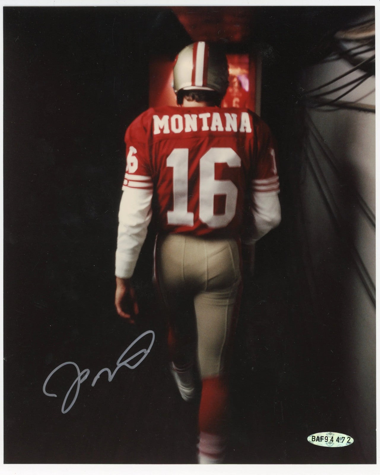 Joe Montana Autographed 8X10 Photo (Upper Deck)