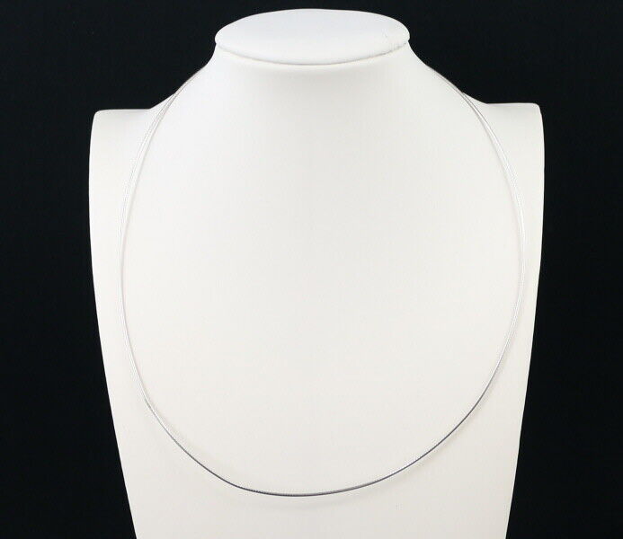 Mikimoto Omega Chain Necklace 42Cm 18K 750 White