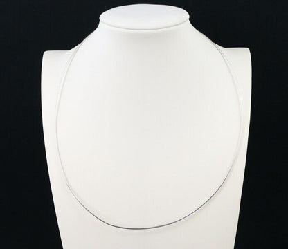Mikimoto Omega Chain Necklace 42Cm 18K 750 White