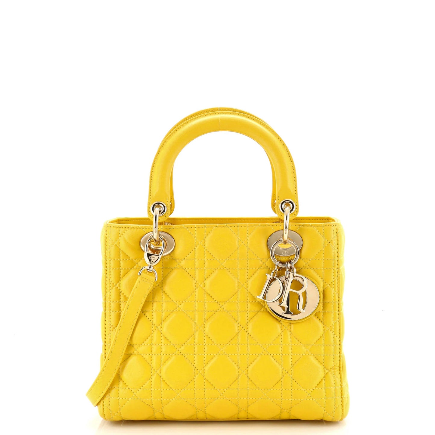 Christian Dior Lady Dior Bag Cannage Quilt Lambskin Medium