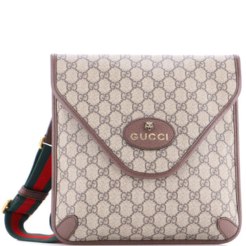 Gucci Neo Vintage Envelope Messenger Gg Coated Canvas Medium