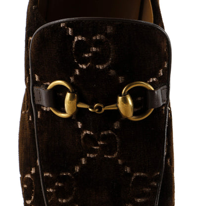 Gucci Men'S Jordaan Loafers Gg Velvet