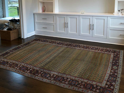 5'1"X9'10" Antique Farsian Bejar Exc Cond Wide Runner Oriental Rug