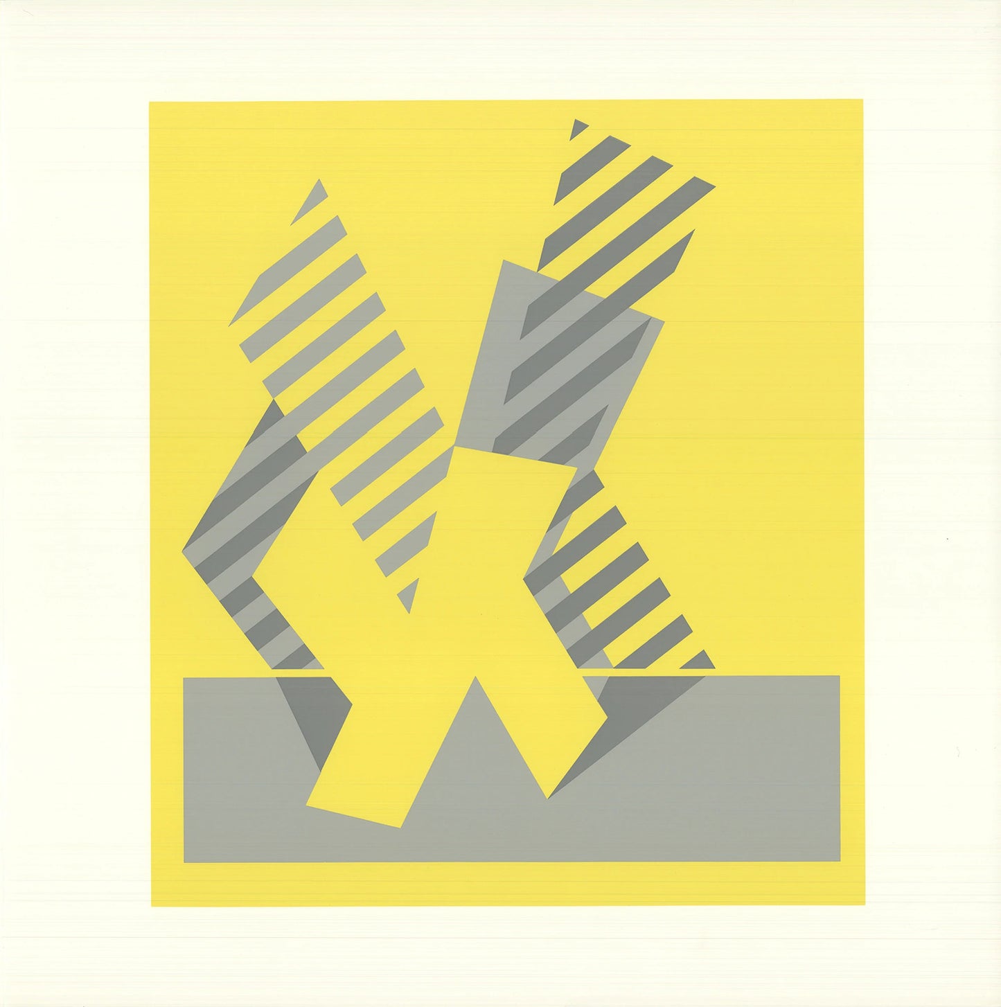 Josef Albers Formulation: Articulation Iii " Serigraph Abstract Gra